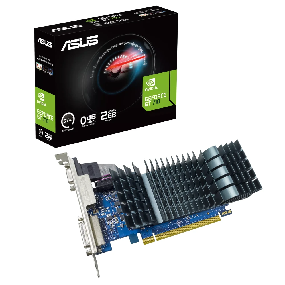 Asus Nvidia Graphic Card GT710 2GB DDR5 With HDMI, DVI, D-Sub Ports view 5